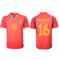 Maglie da calcio Spagna Rodri Hernandez #16 Prima Maglia Mondiali 2022 Manica Corta